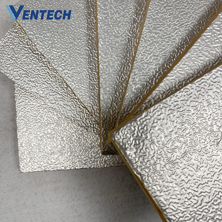 polyurethane (pu) foam pre-insulated duct panel phenolic foam insulation board with aluminum foil for HVAC air duct