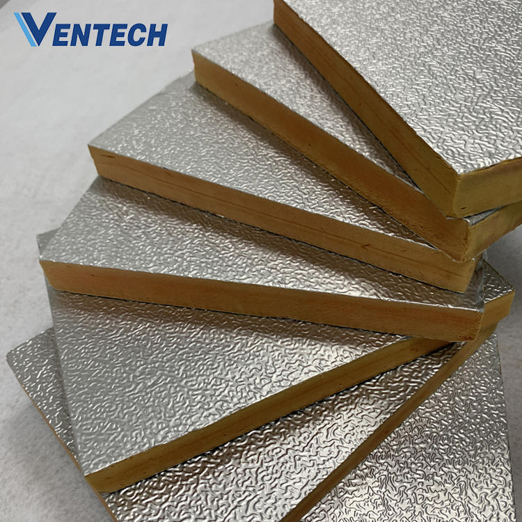 pre-insulated pir polyisocyanurate foam duct panel phenolic foam insulation duct board for HVAC air duct