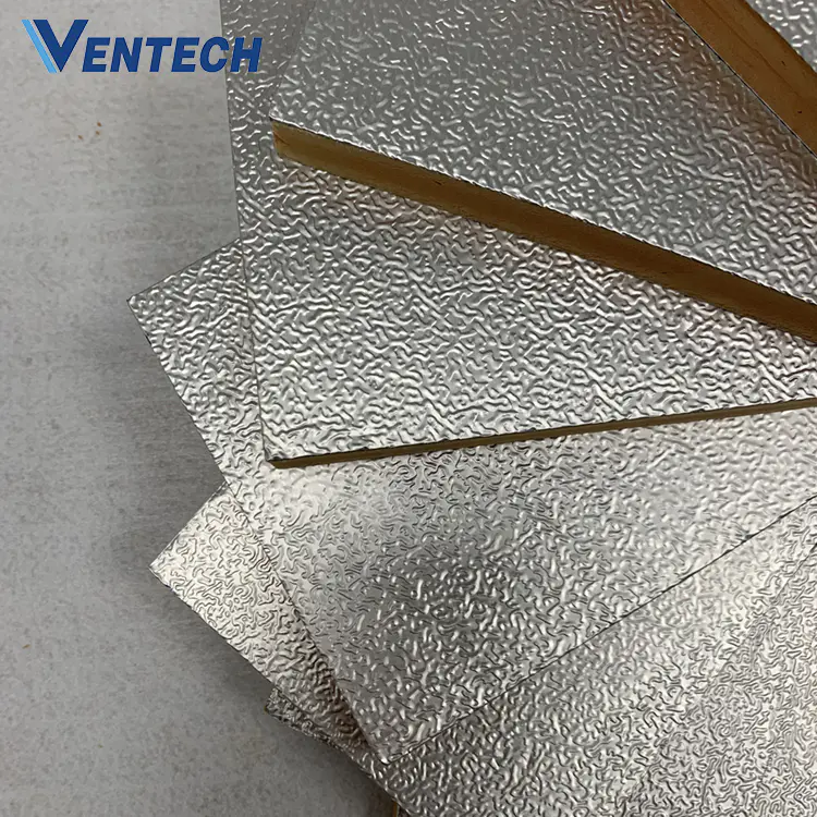 polyurethane (pu) foam pre-insulated duct panel phenolic foam insulation board competitive price for HVAC air duct