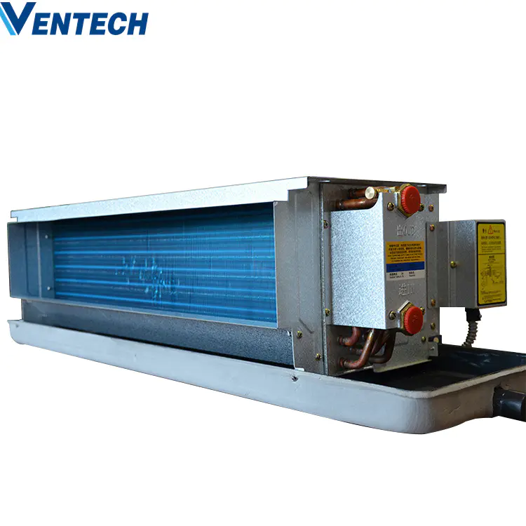 Ventech Factory Price Fan Coil Unit HVAC System FCU 4 pipe with air return box