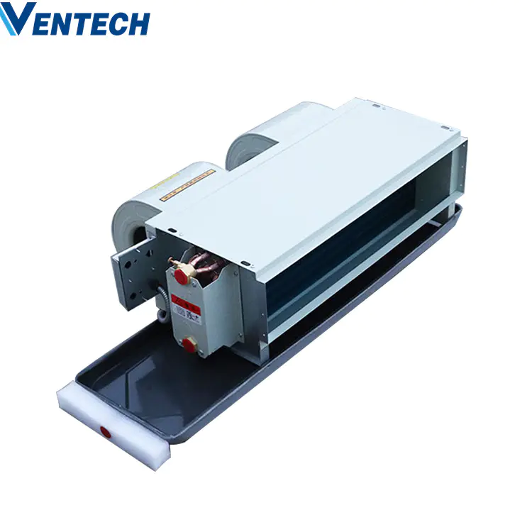 Ventech Factory Price Fan Coil Unit HVAC System FCU 4 pipe with air return box