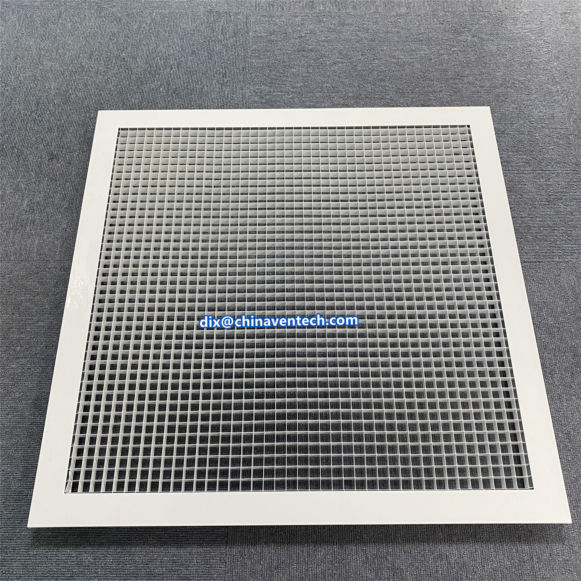 Hvac Fixed Blades Aluminum Exhaust Air Egg Crate Return Grille for Commercial Project Used