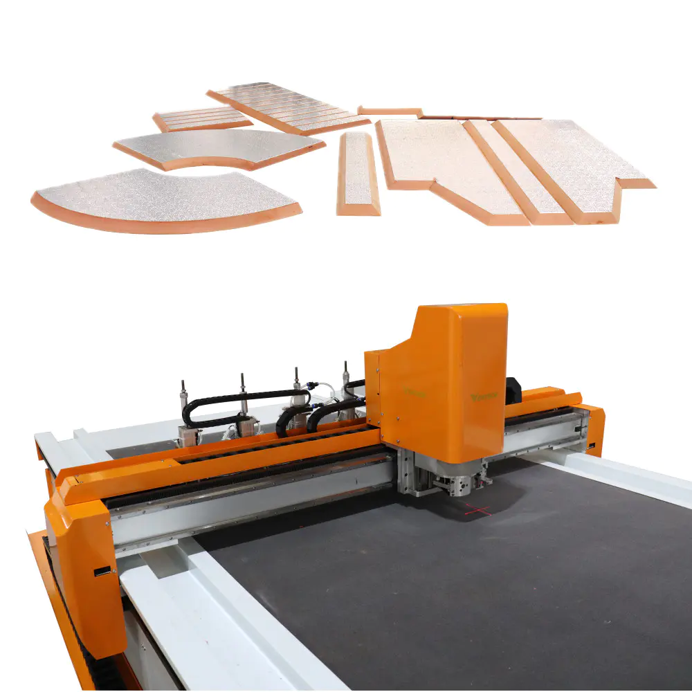 duct fabricate machine for pre insulated duct phenolic cutting
