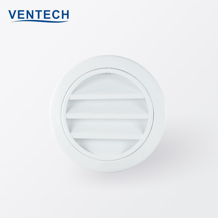 Ventech High Quality Round Aluminum Louvered Vent Circular External Weather Louver