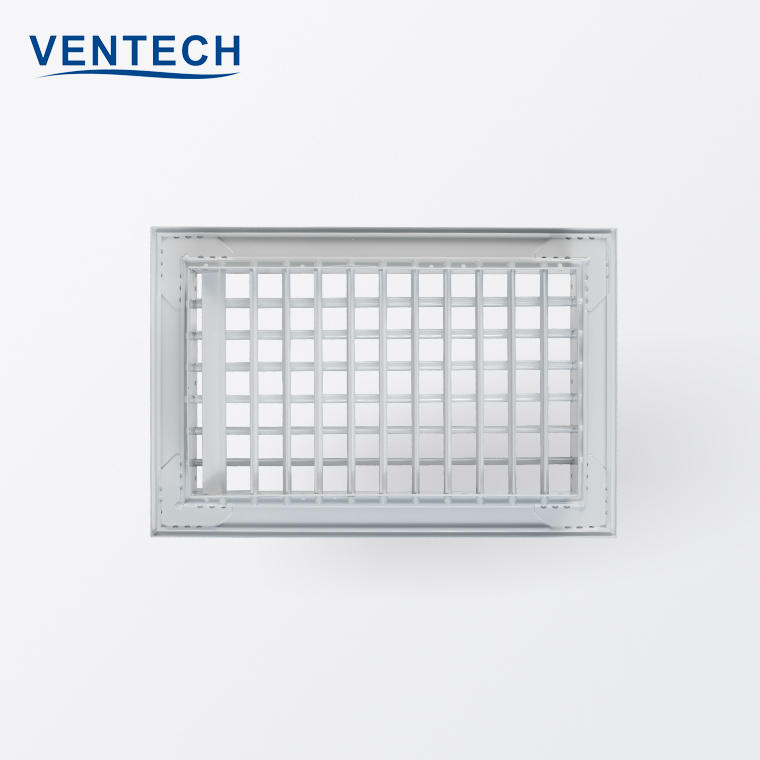 Ventech Factory Price Aluminum Vent Air Grille Ventilation Adjustable Design Double Deflection Grille