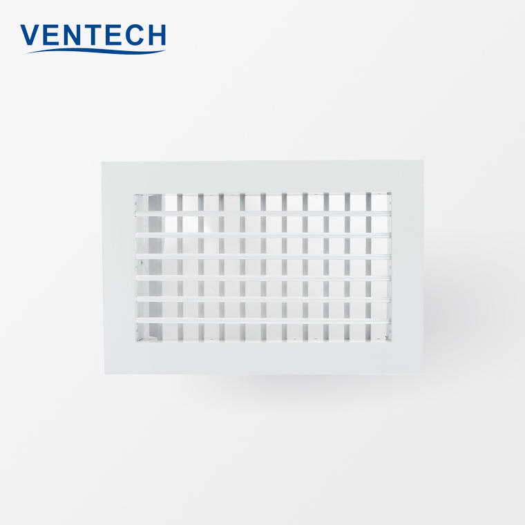 Ventech Factory Price Aluminum Vent Air Grille Ventilation Adjustable Design Double Deflection Grille