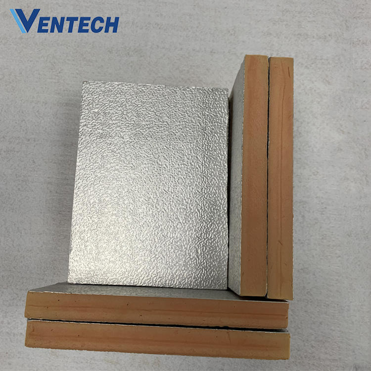 HVAC pre-insulated air duct insulation panel and pre-insulated ac pu pur air duct panel