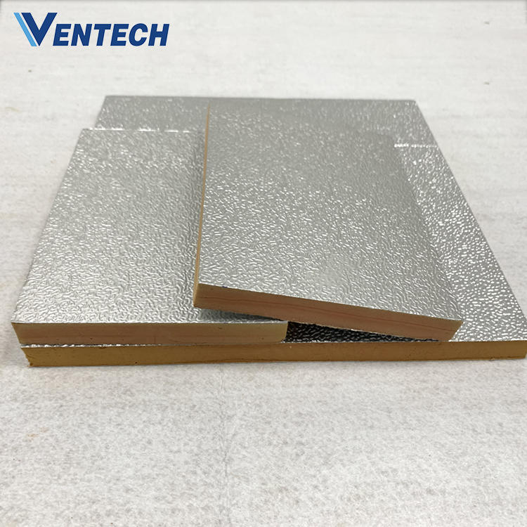 HVAC pre-insulated air duct insulation panel and phenolic pu foam duct board