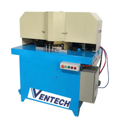 Ventech 45 degree aluminum profile double head cutting machine for grille and diffuser frame