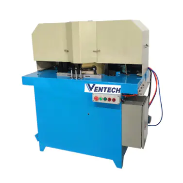 Ventech 45 degree aluminum profile double head cutting machine for grille and diffuser frame