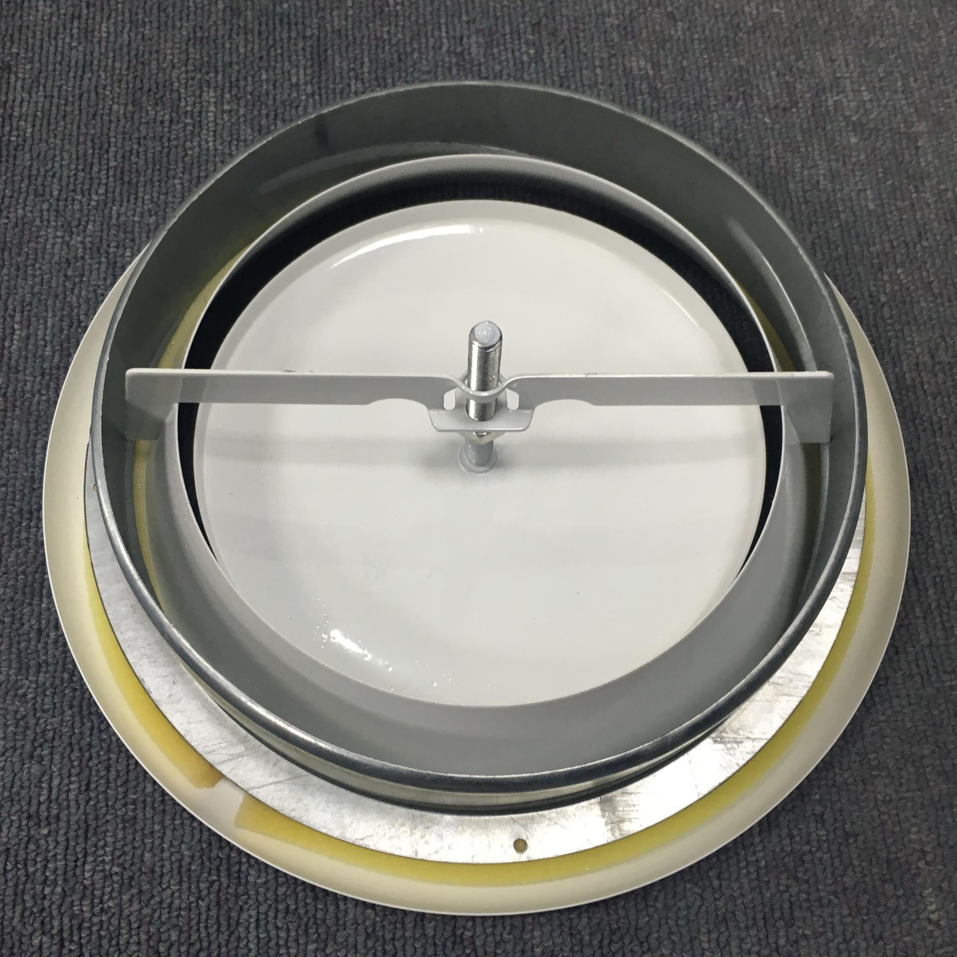 Hvac ceiling mounted metal exhaust air disc valve air disc diffuser