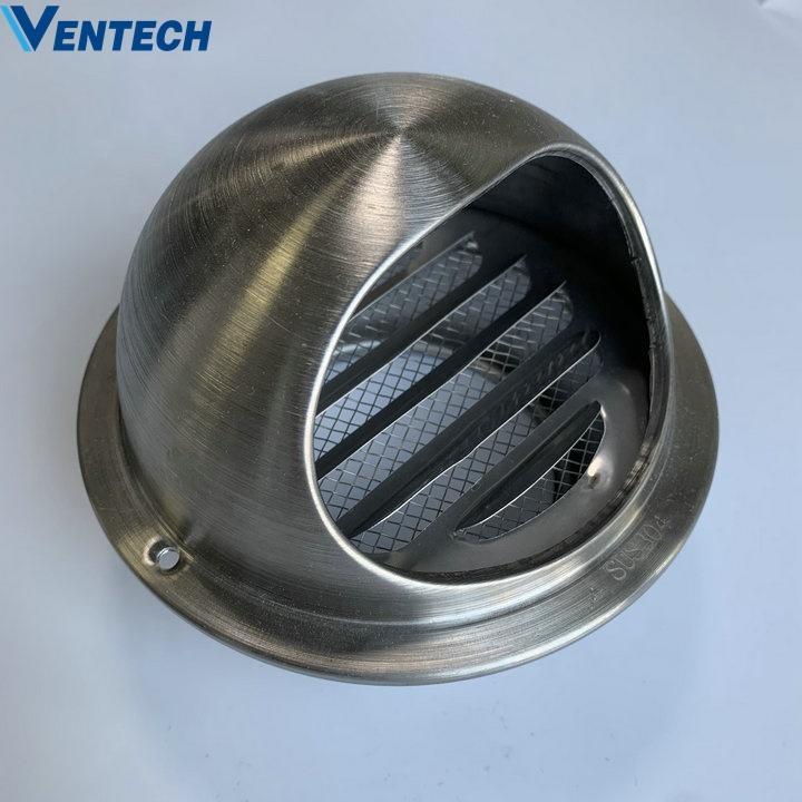 Hvac Outdoor Wall Used External Grille Ventilation Transfer Air Vent Cap Air Louver with Insect Screen