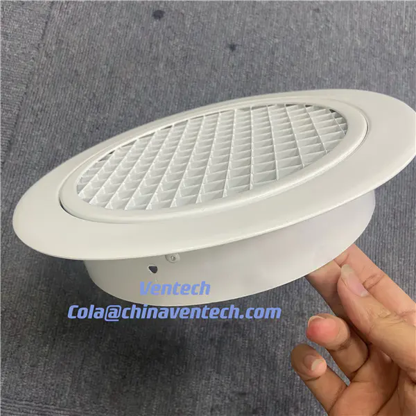 HVAC SYSTEM  Aluminum White Fixed Blade Return Air Egg Crate  Grille for Ventilation