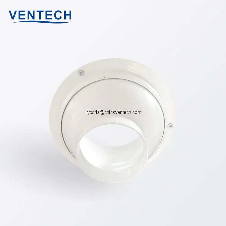 Ventech Eyeball Jet Nozzle Aluminum Central Air Conditioning Ceiling Diffuser Grille Supply Air Nozzle Diffuser