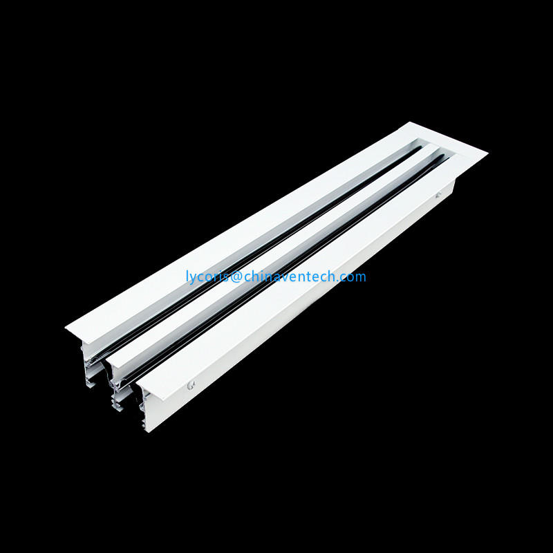 Hotel Ceiling Linear Air Diffusers Aluminum Linear bar Grille Plenum Box Ventilation Grilles for HVAC System
