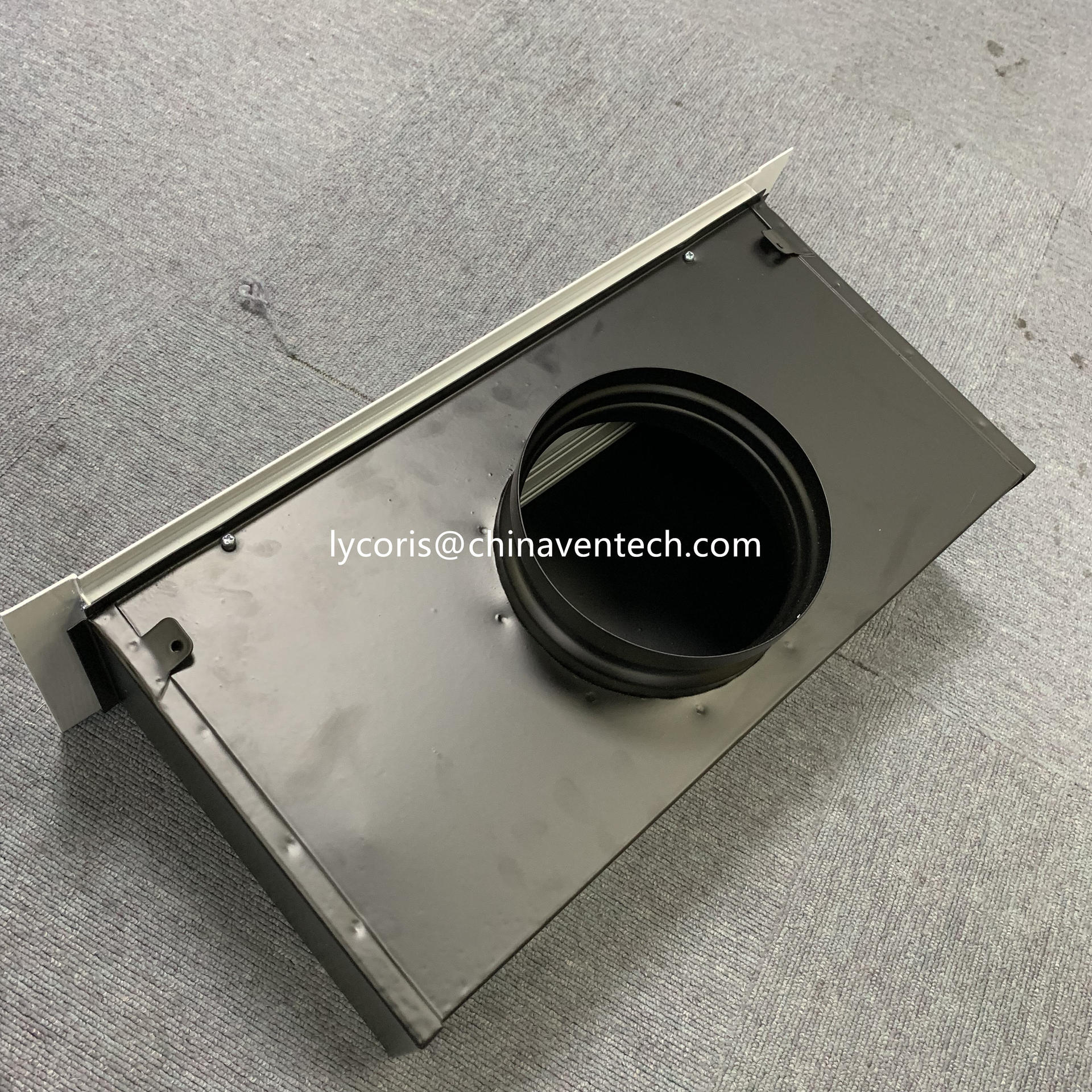 High Volume Ceiling Linear Slot Diffuser Air Aluminum Grille Plenum Box Adaptor Linear Slot Adjustable Blades Diffuser for HVAC