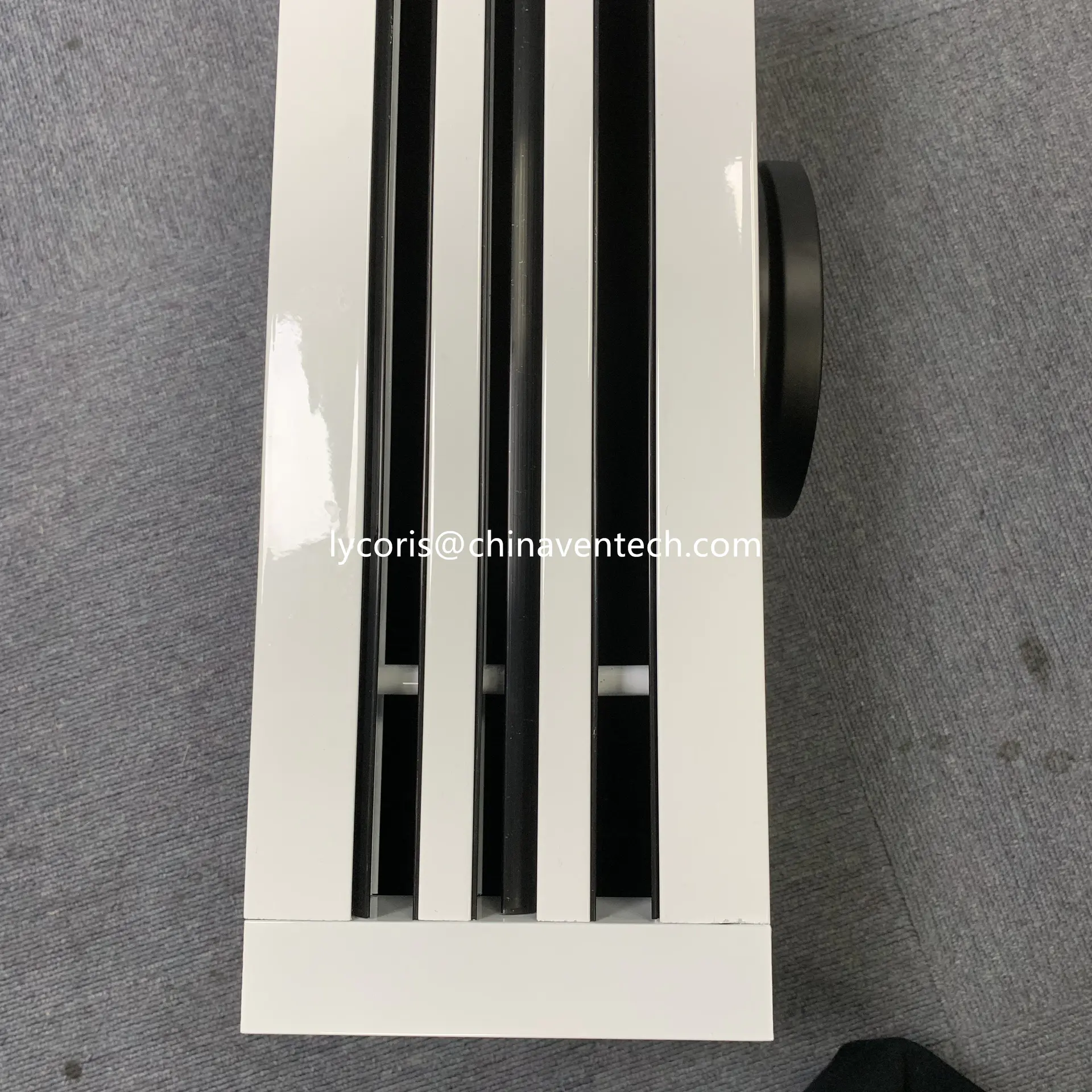 Flexible Ceiling Linear Slot Diffuser Air Aluminum Grille Plenum Box Adaptor Linear Slot Adjustable Blades Diffuser Grille