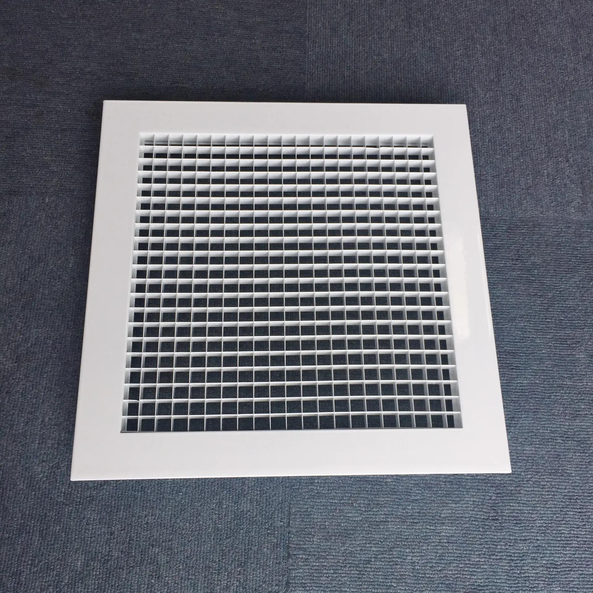 HVAC System Rigid Duct Mounted Exhaust Air 90 Degree Egg Crate Air Grille for Ventilation