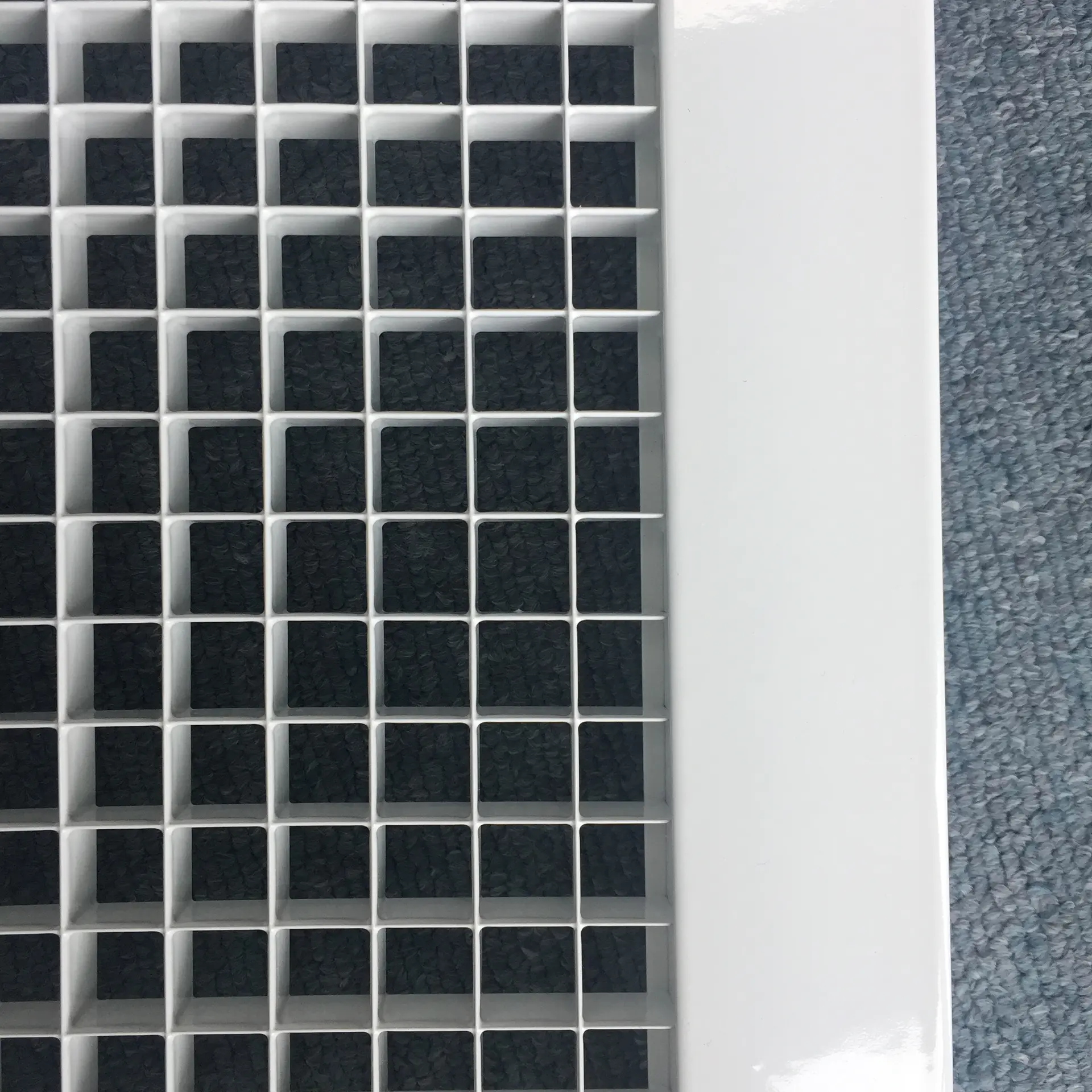 HVAC System Rigid Duct Mounted Exhaust Air 90 Degree Egg Crate Air Grille for Ventilation