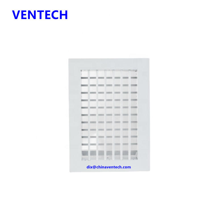 VENTECH Hvac adjustable fresh air supply air grille deflector blades double air grille vent