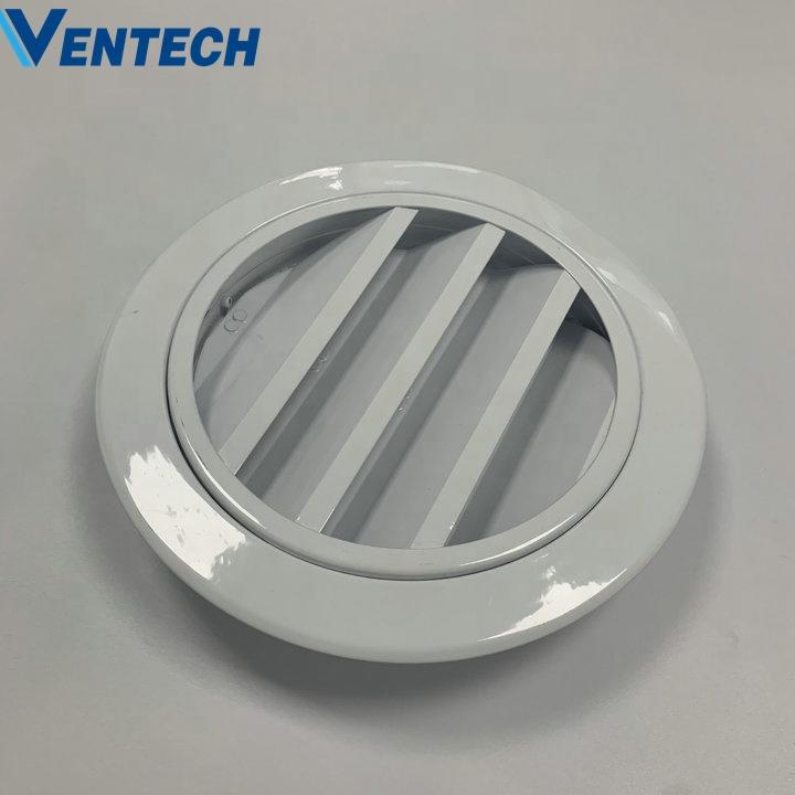 Hvac System Supply Air White Coating Weather Louver