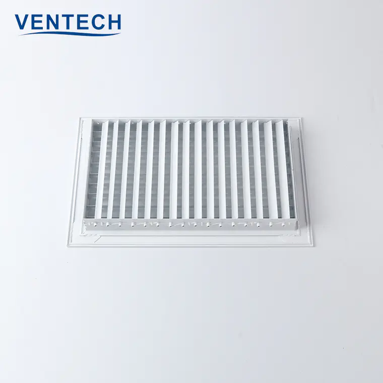Hvac Aluminum Supply Ceiling Air Conditioner Wall Vent Fresh Diffuser Aircon Ventilation Conditioning Double Deflection Grilles