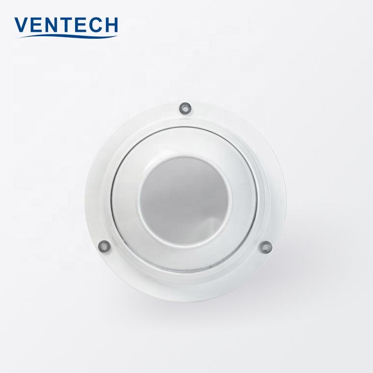 Ventech High Quality Exhaust Supply Air Duct Ceiling Diffuser Ball Spout Jet Nozzle Round Air Vent Diffusers