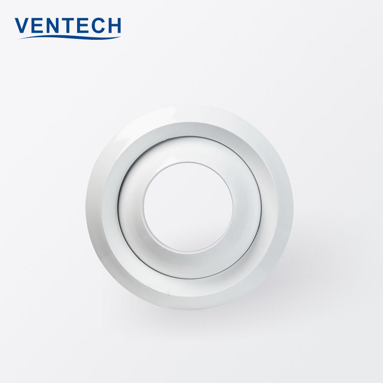 Hvac Supply Air Ceiling Aluminium Air conditioning Dimensions Ball Spout Jet Nozzle Diffuser Circular Eyeball Type