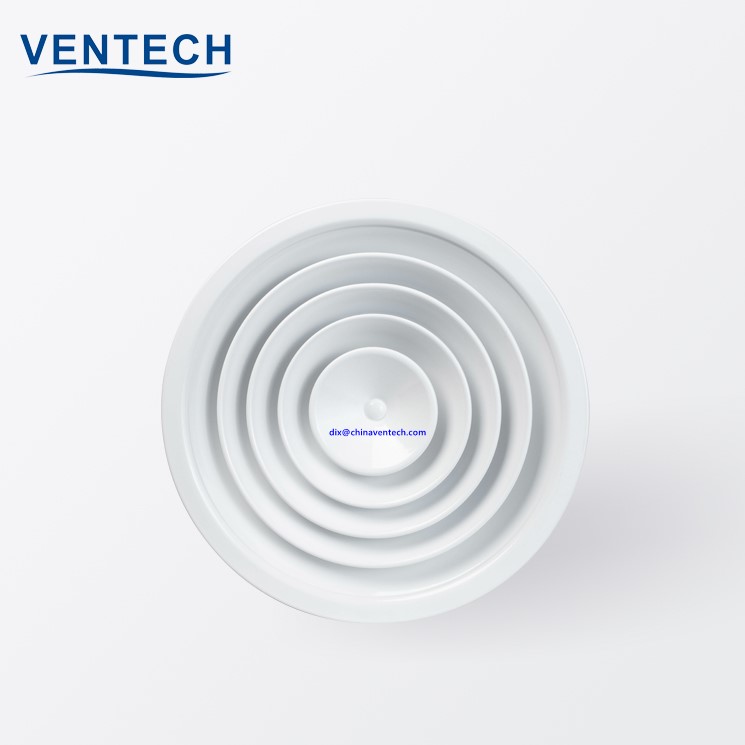 Rejillas para conductos Rejillas de aire acondicionado para automóviles  redondas de plástico-Ventech