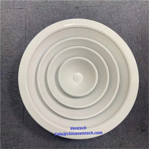 HVAC Adjustable Metal Round Ceiling Air Diffuser  for Hotel
