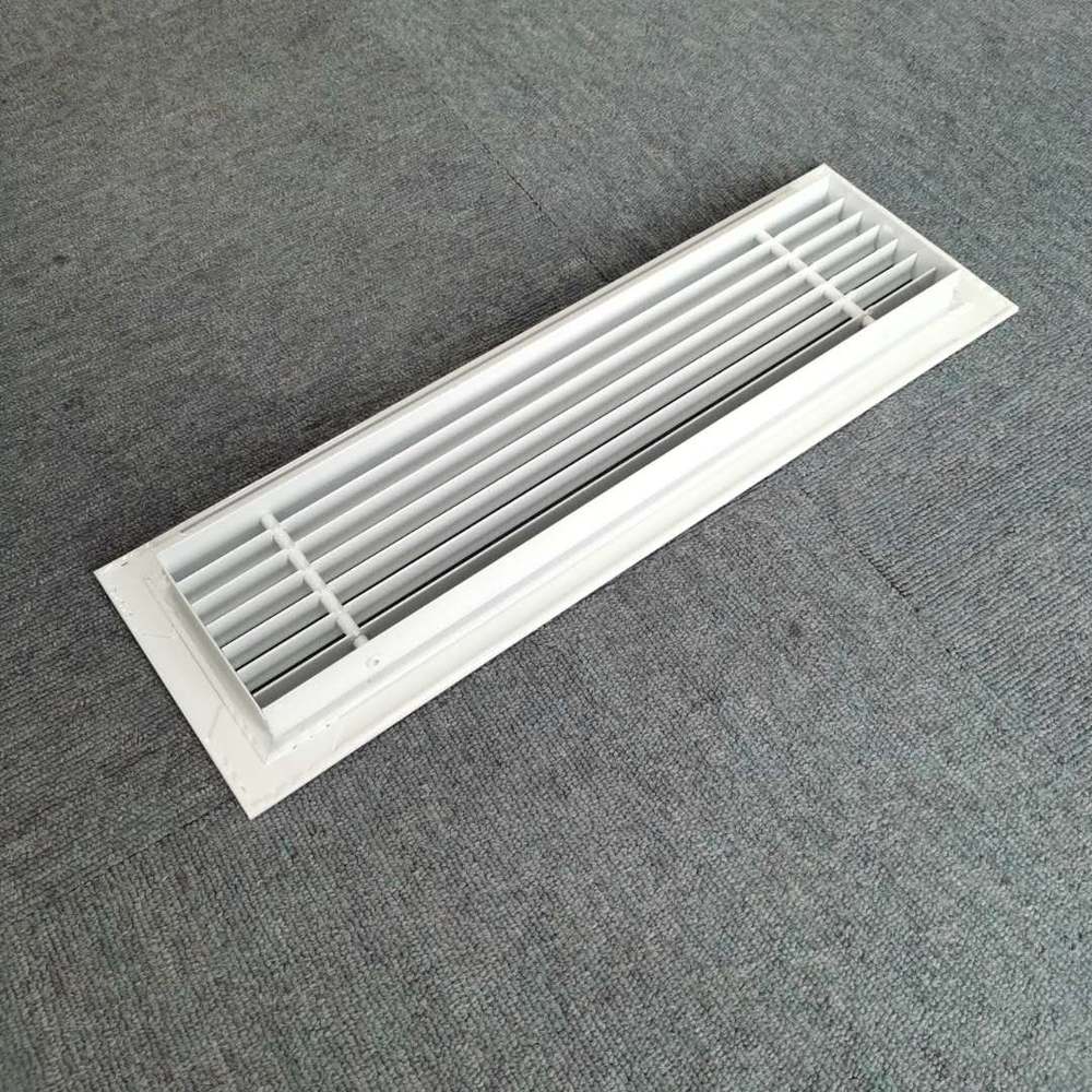 HVAC SYSTEM  White Wall Mounted  Return Air Aluminum Linear Bar Grille for Ventilation
