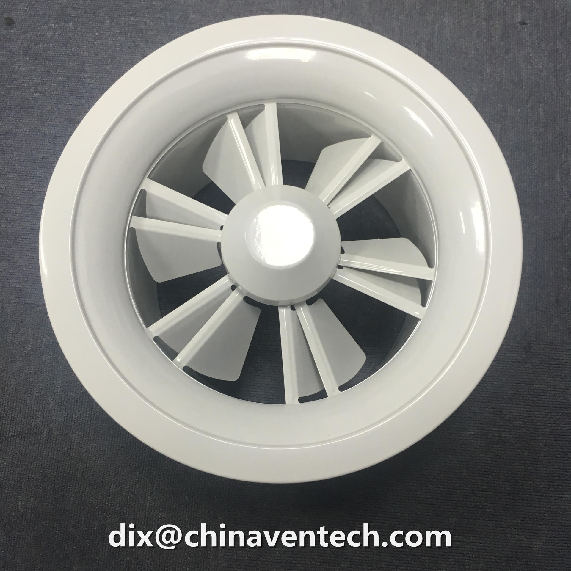 HVAC parts ventilation supply air round adjustable swirl diffuser