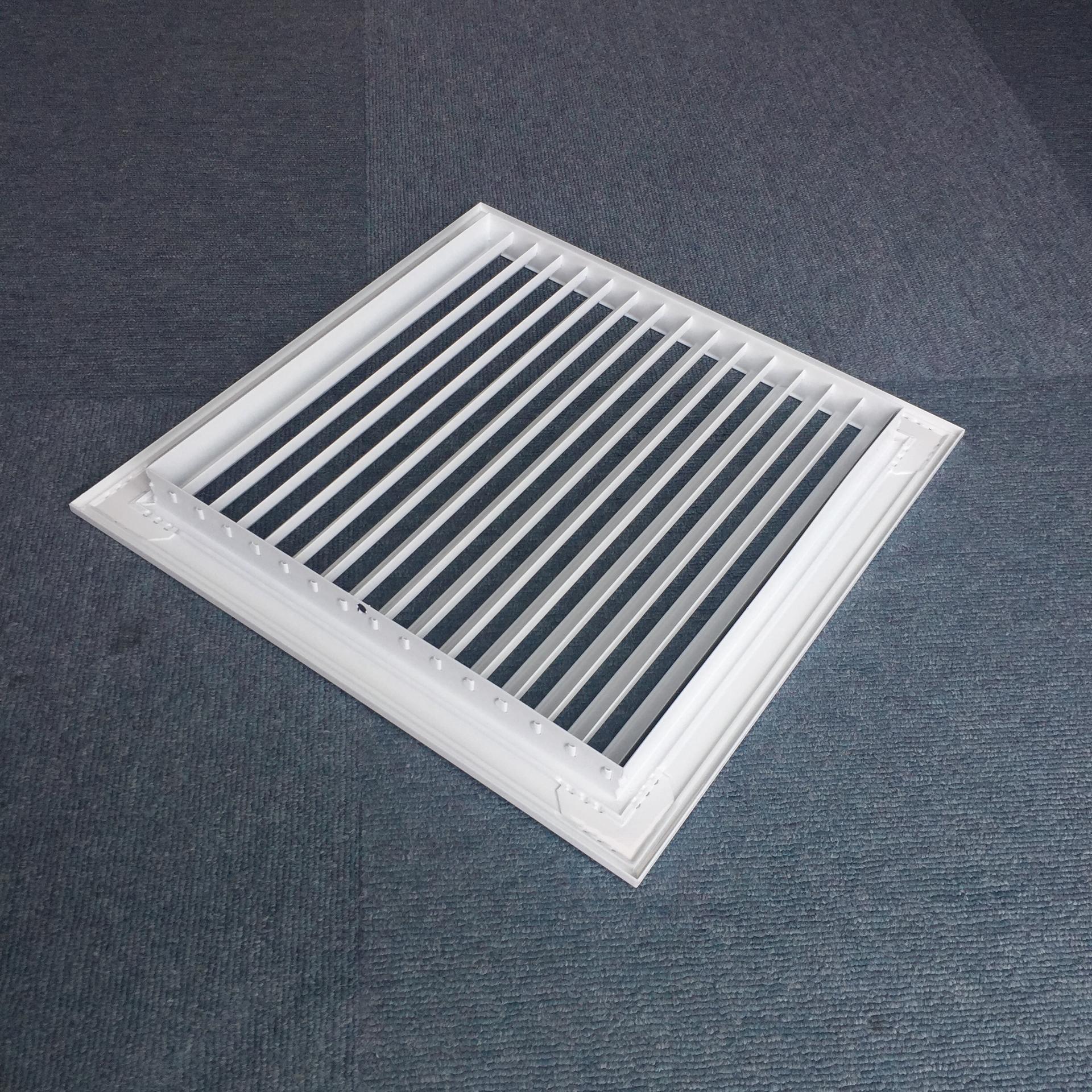 HVAC System Powder Coated Filter Mounted Air Vent Return Air Grille For Ventilation