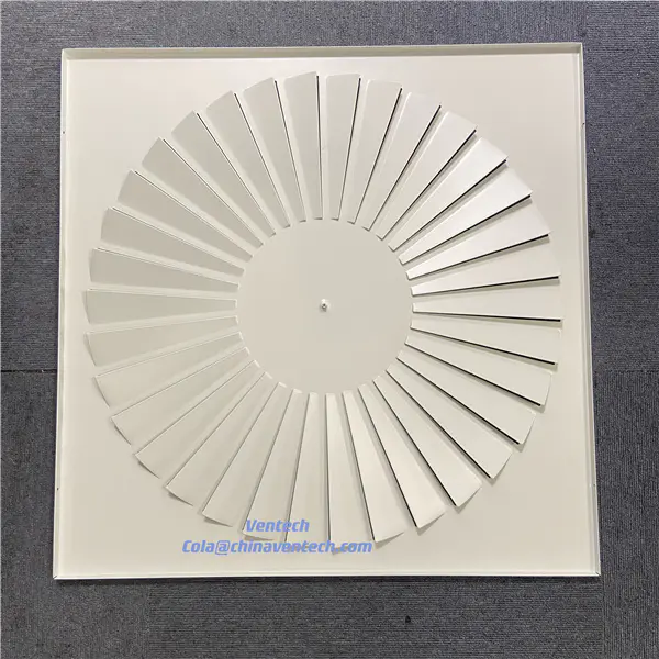 HVAC High Quality Swirl Panel Ceiling Air Diffuser  for Ventilation