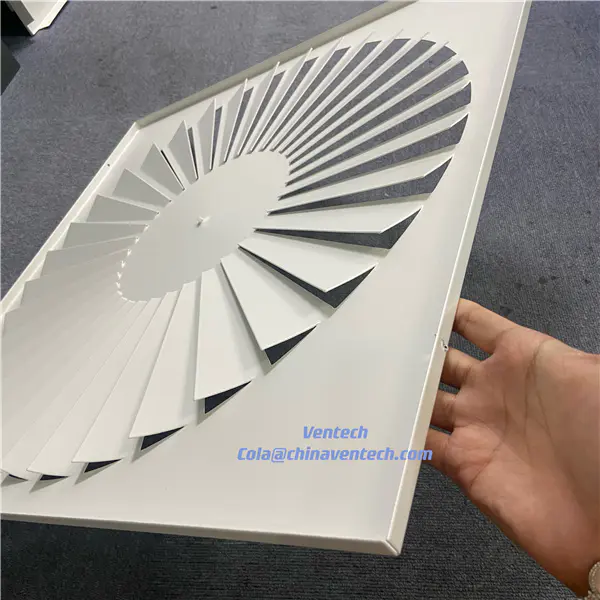 HVAC High Quality Swirl Panel Ceiling Air Diffuser  for Ventilation