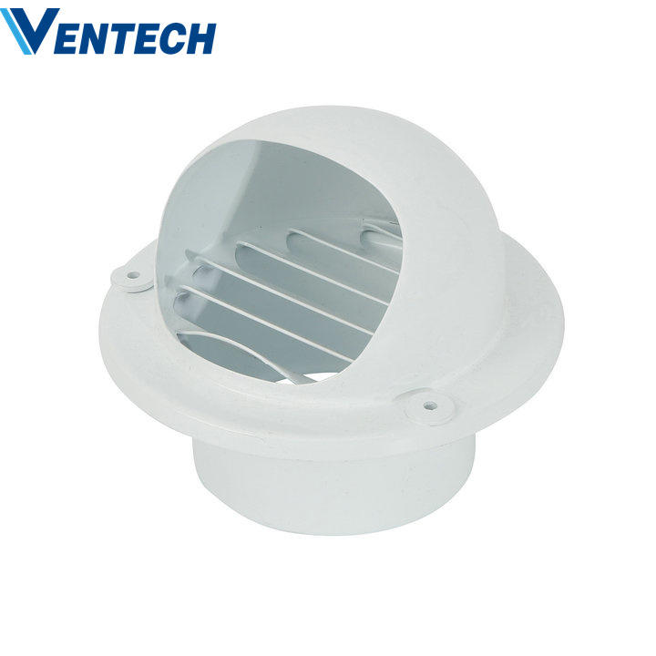 Hvac Aluminum Outlet Round And Wall Air Vent Ball Weather Louver For Ventilation