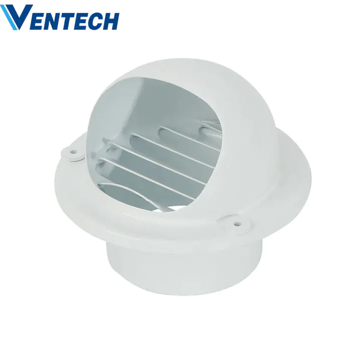 Hvac Aluminum Outlet Round And Wall Air Vent Ball Weather Louver For Ventilation