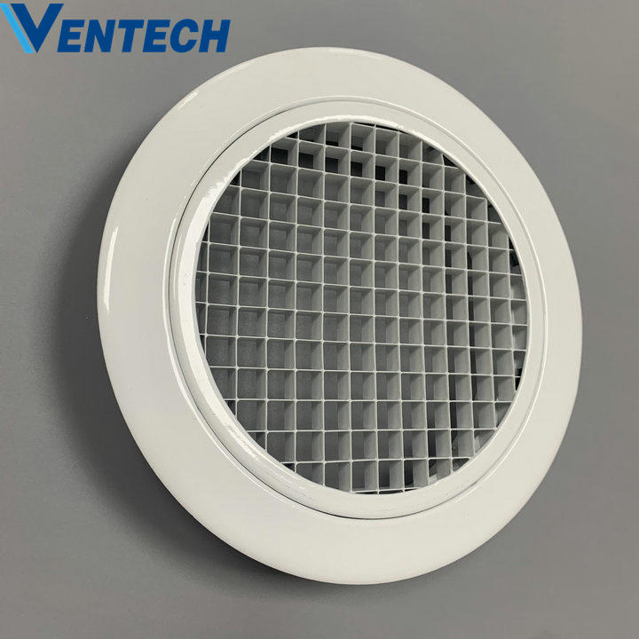 Air Conditioner Round Air Grille With Damper