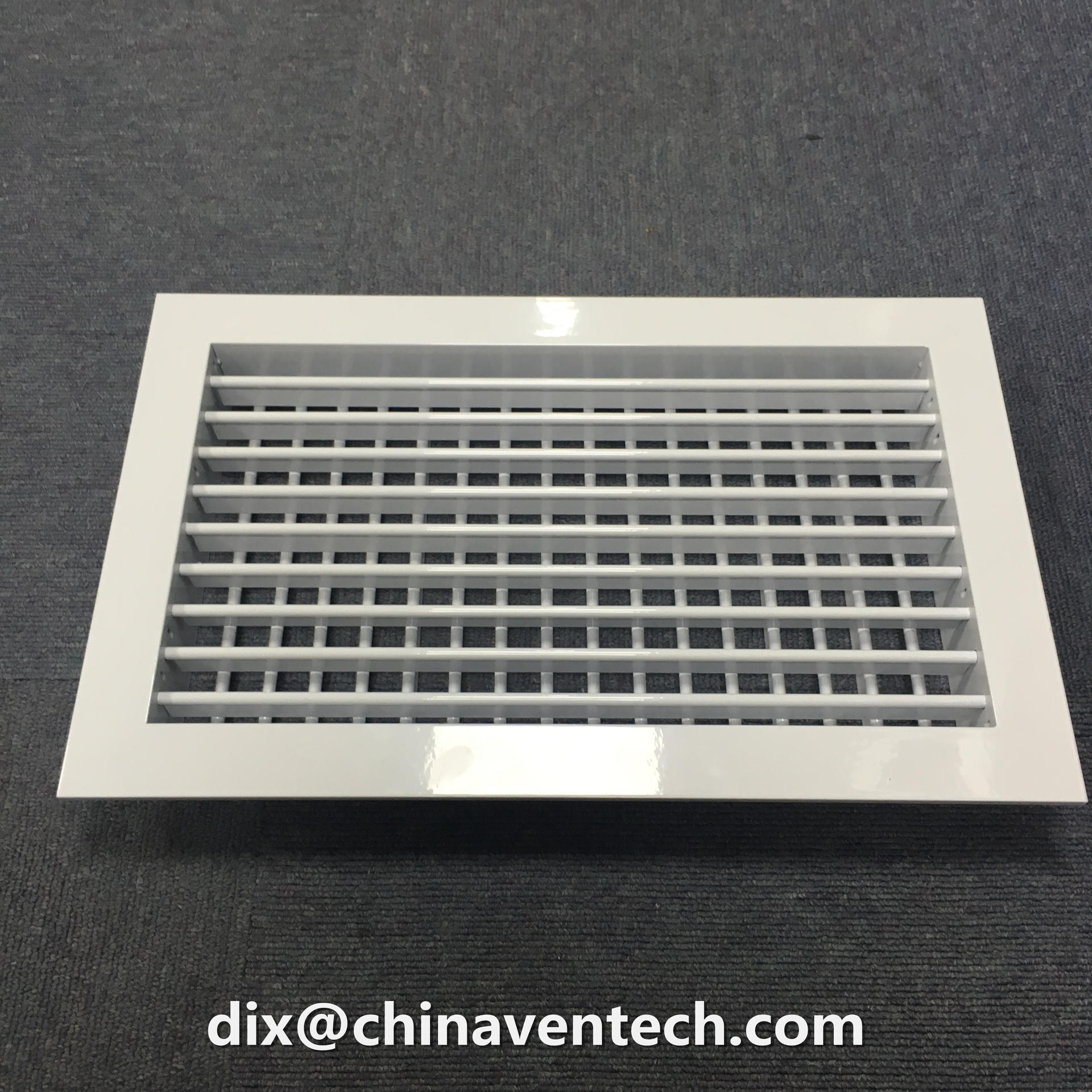 Hvac System Plastic Pvc Adjustable Blades Aluminum Conditioning Air Grille For Ventilation