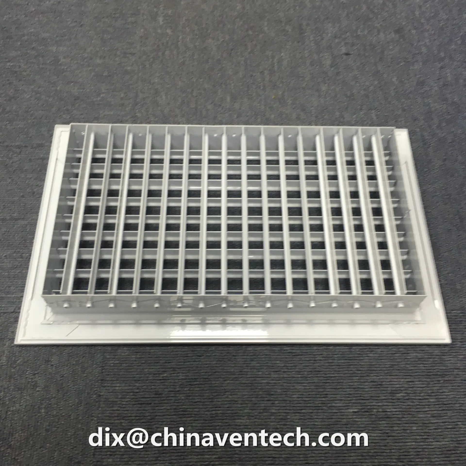 Hvac System Plastic Pvc Adjustable Blades Aluminum Conditioning Air Grille For Ventilation