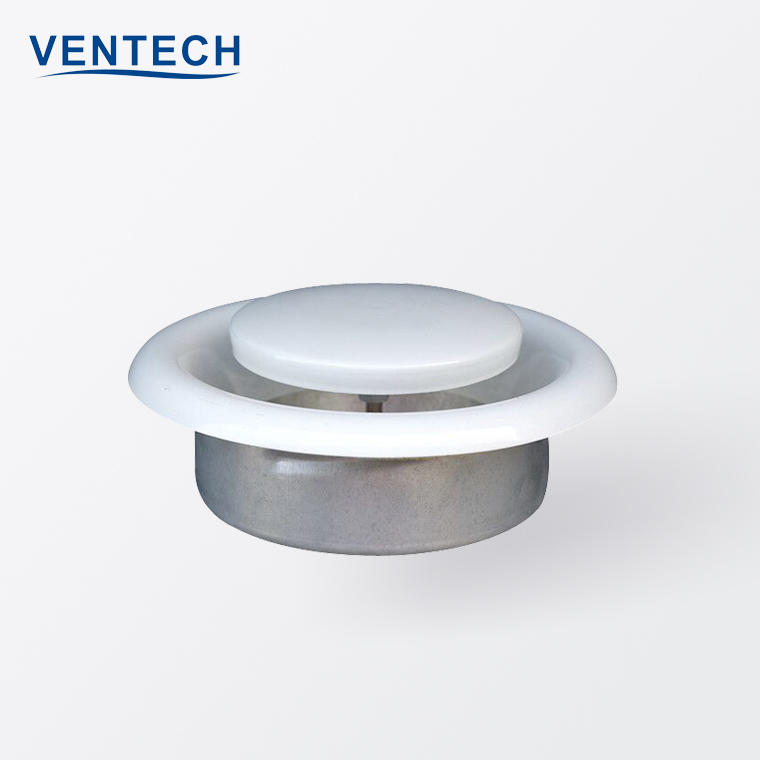 Hvac System Round Register Vents Disc Ceiling Air Valve For Ventilation