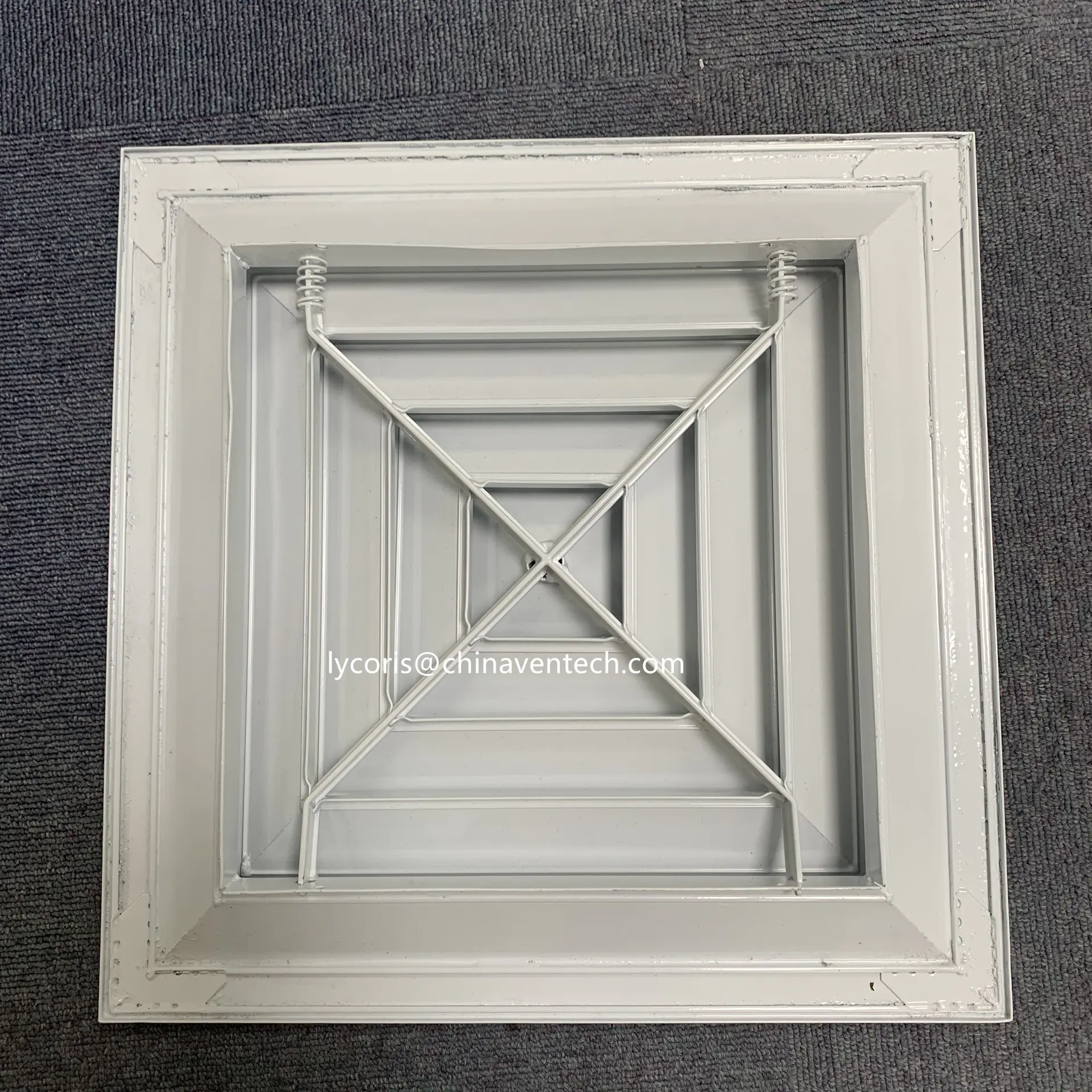 high quality air ceiling diffuser X type square diffuser