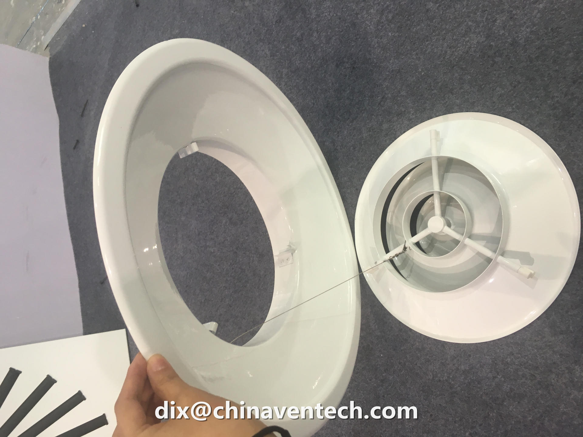 High Quality Aluminum Adjustable Round Ceiling Diffuser