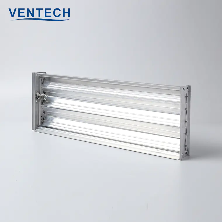HVAC Ventech China Supply Air Adjustable Manual Air  Control Opposed Blade Damper for Ventilation