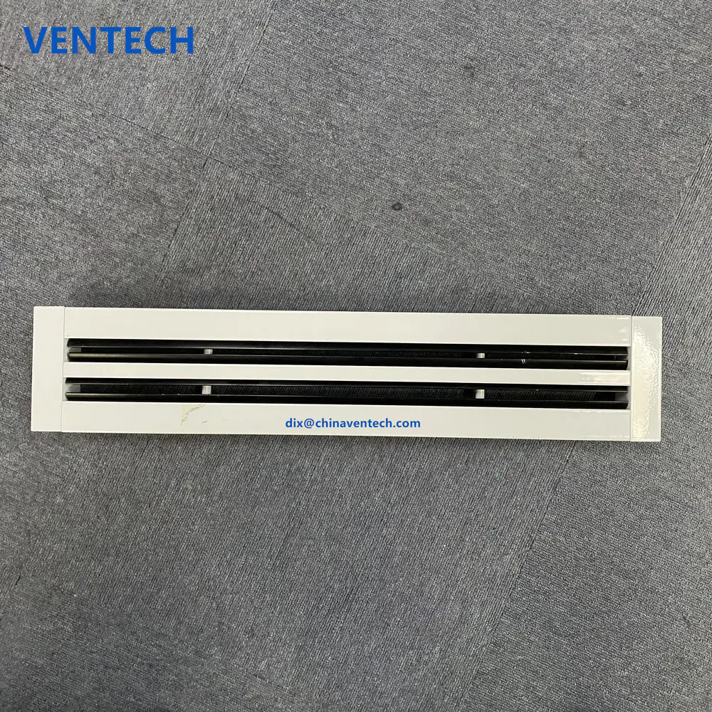 HVAC system exhaust air ventilation linear slot diffuser