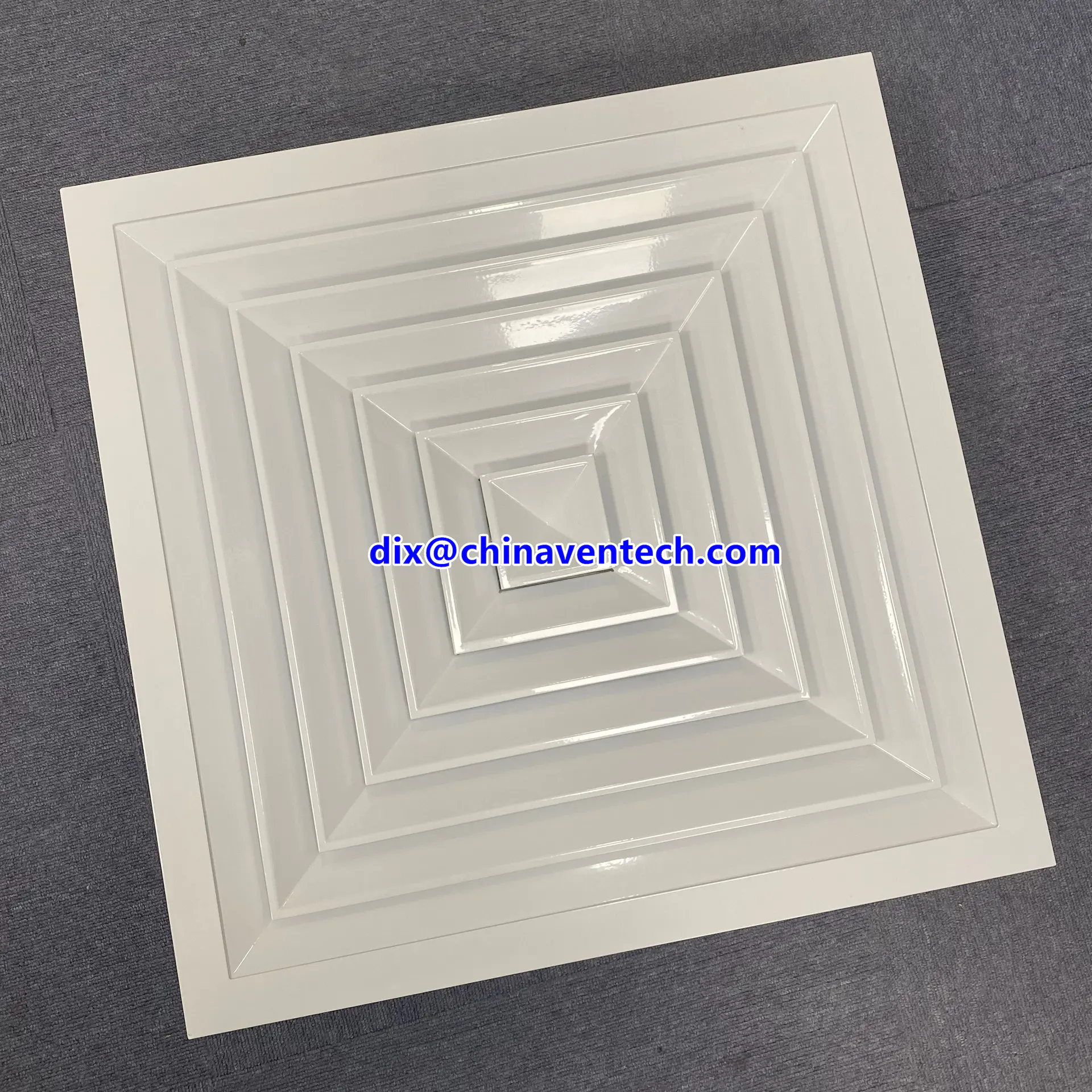 Hvac ventilation systems square air outlet return air 4 way directional air diffusers