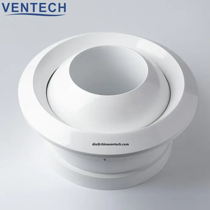 VENTECH HVAC tools ventilation controller round jet rotating nozzle eyeball air diffuser