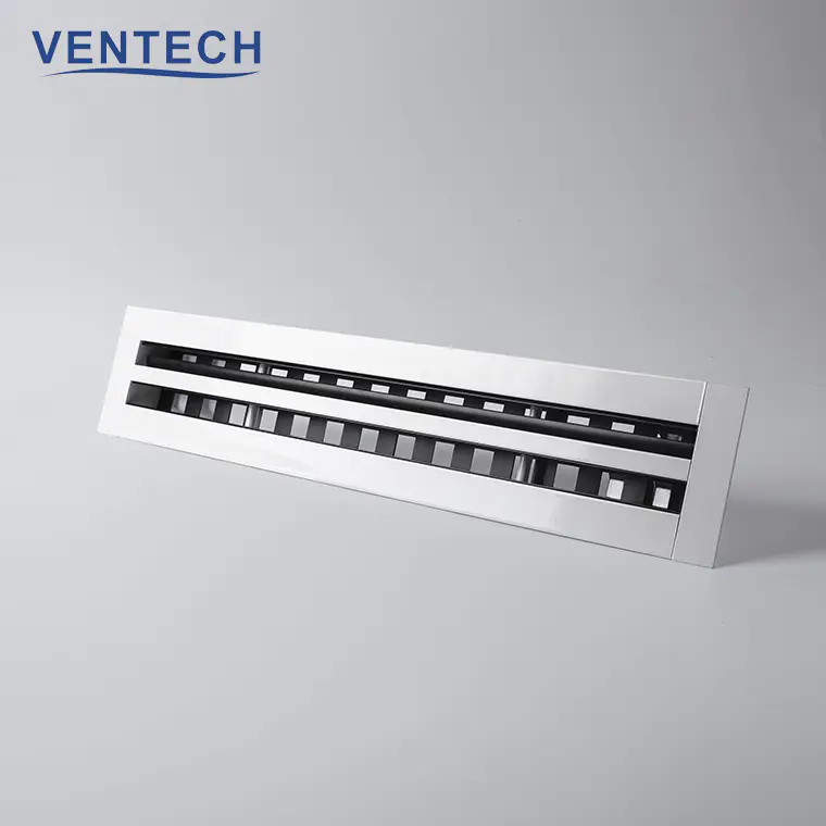 HVAC System Commercial Building Supply Air Linear Slot Diffuser Wall Mounting for Ventilation