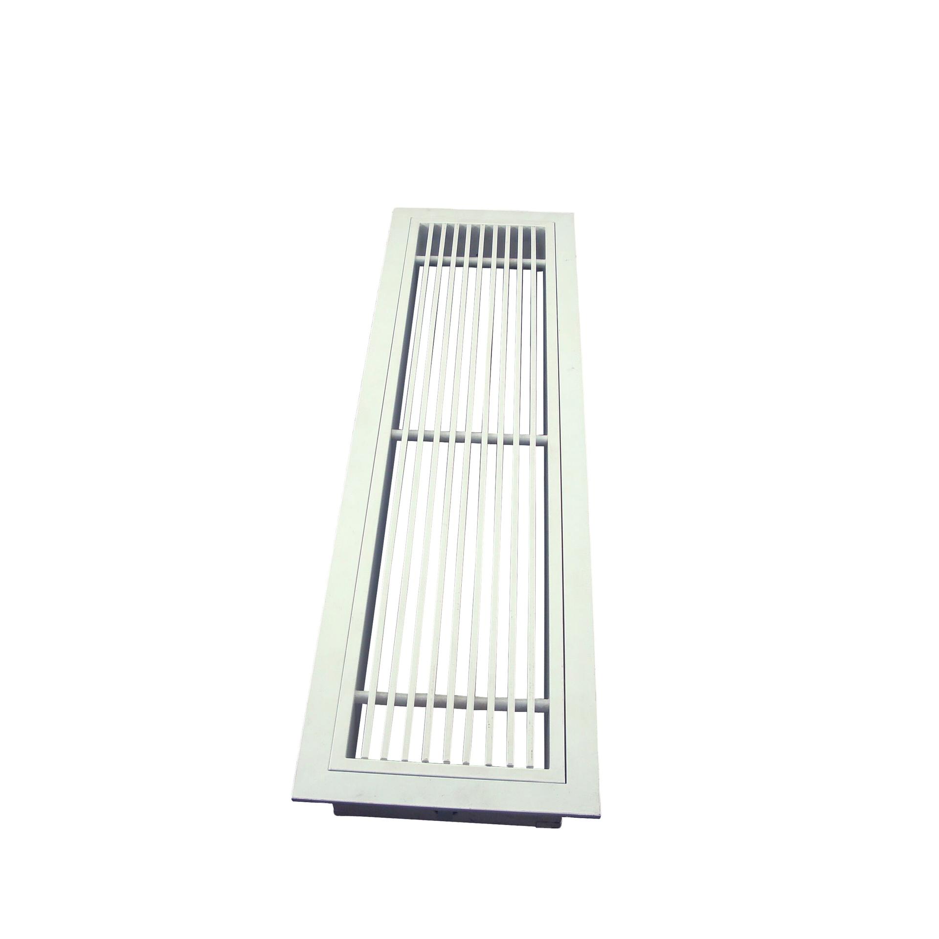 HVAC Removable Core Linear Bar Grille Hinged Supply Air Grille with Damper