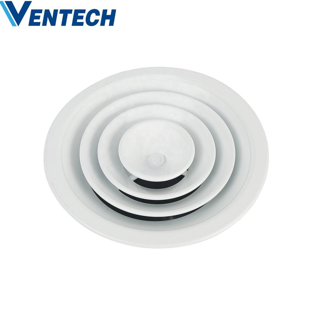 Hvac System Air Conditioning Duct Vent Hood Inside Round Aluminum Ceiling Air Round Diffusers For Air Conditioners